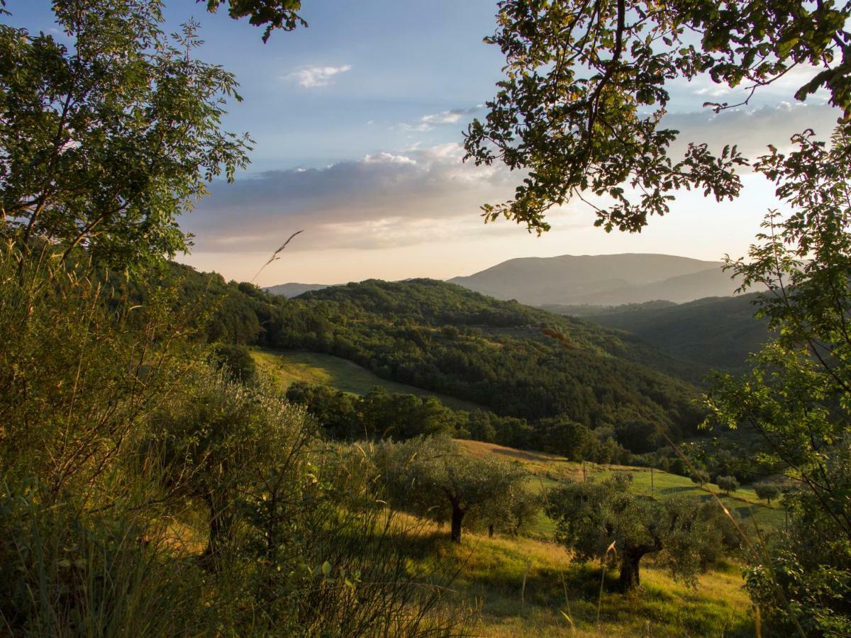 Casa La Valle, Gubbio, Frazione Santa Cristina Acomodação com café da manhã Exterior foto